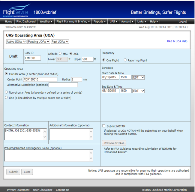 Lockheed Martin Flight Service Pilot Portal Expanding UAS Services