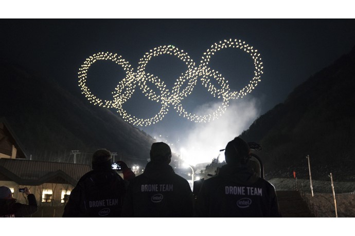 Olympic store drone show