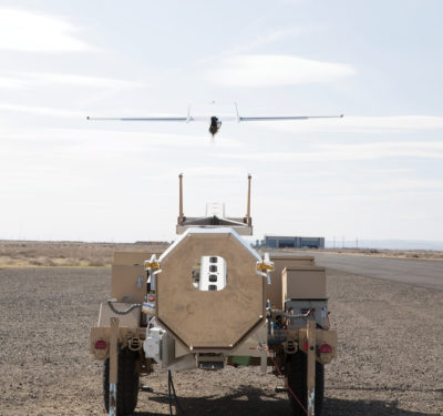 ScanEagle3 takes off for a test