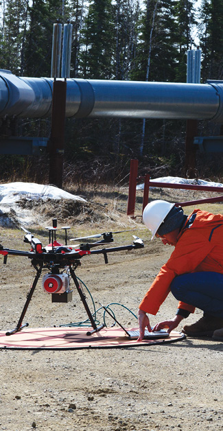 IPP team member Alyeska began trying pipe inspection with drones in 2013.