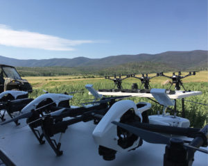 Aerial drones at the VTO Labs field research station in Colorado.