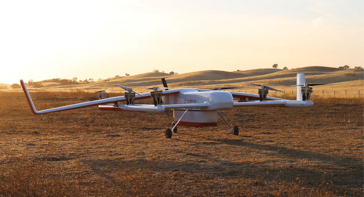 Long range shop cargo drone