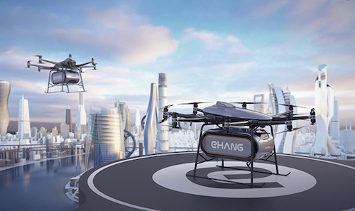 EHang Introduces EHang 216L Logistics Drone - Inside Unmanned Systems