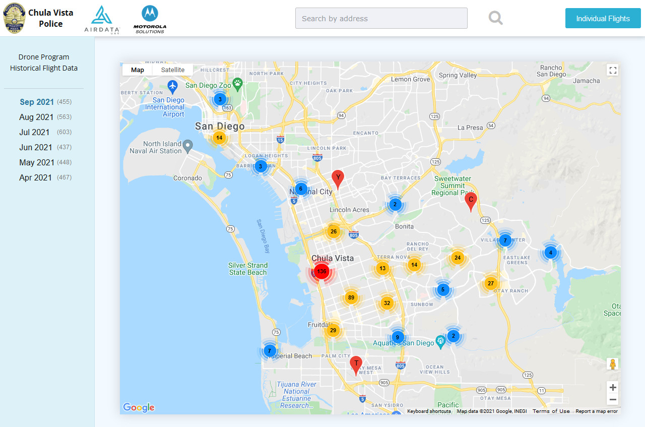 Chula Vista Police Department’s Drone As a First Responder Program is powered by AirData UAV