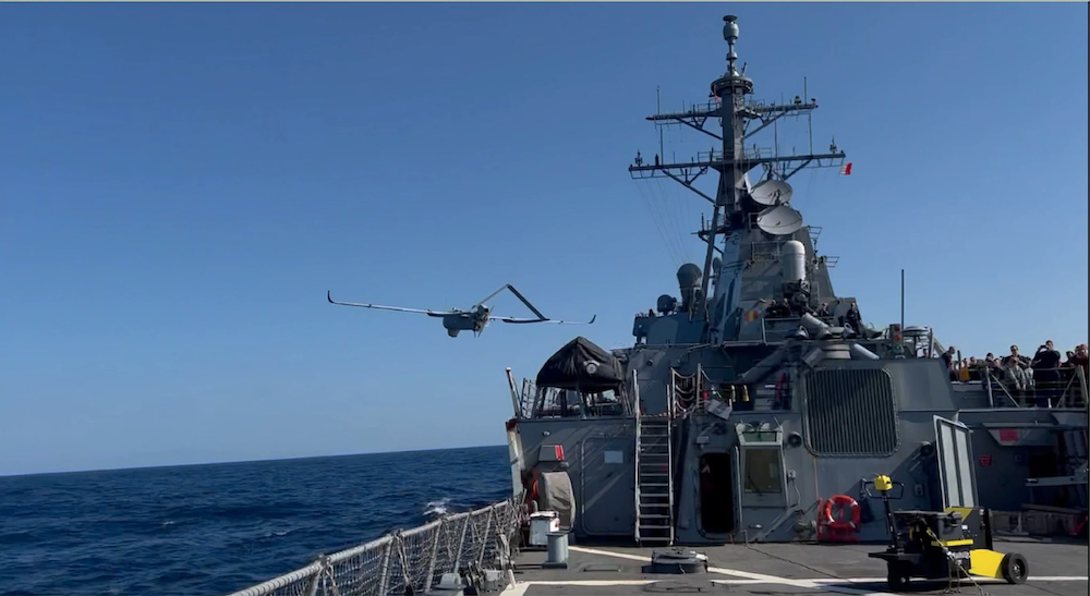 Textron Systems’ Aerosonde® Small Unmanned Aircraft System Takes First Flight from U.S. Navy Guided Missile Destroyer