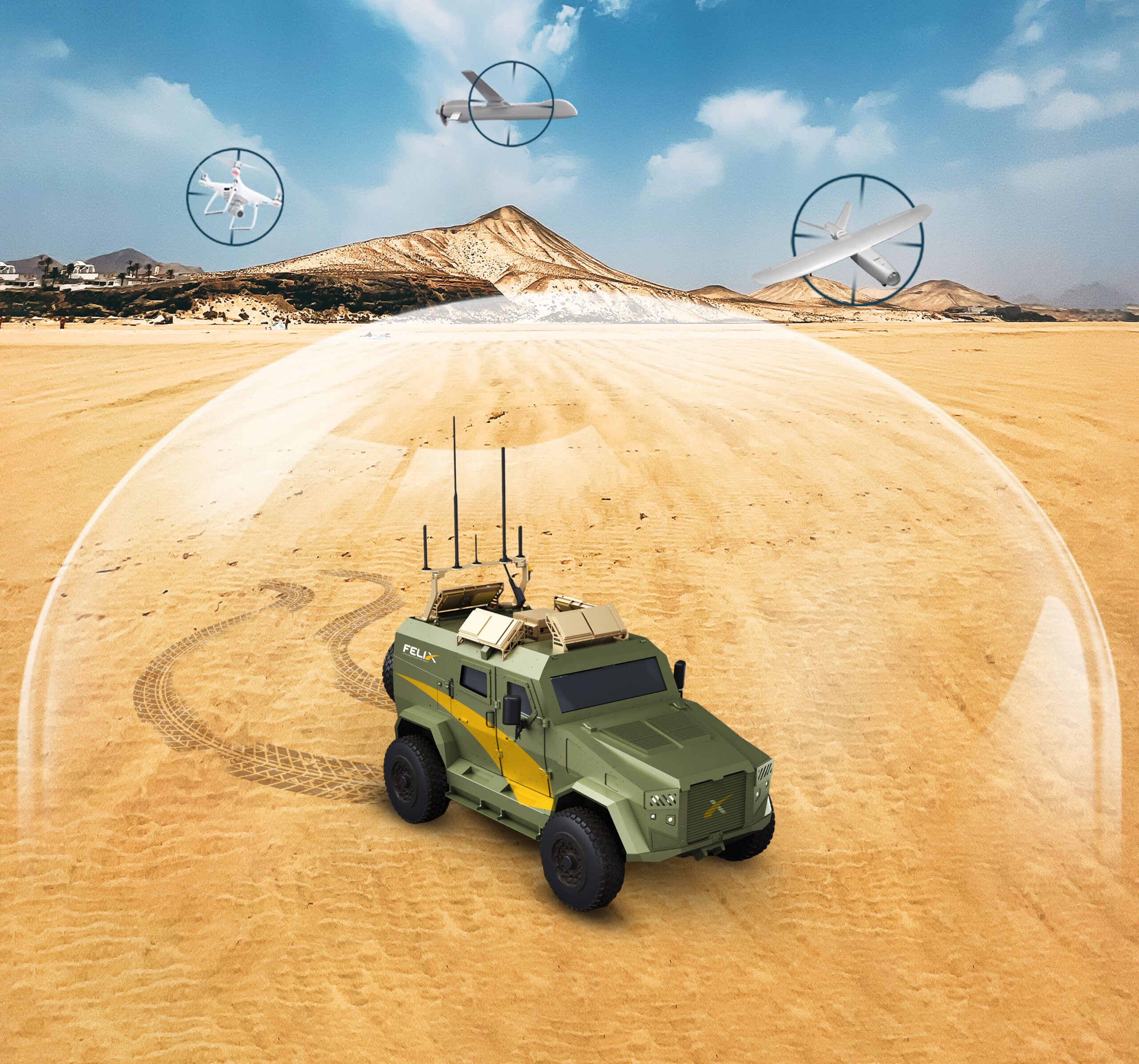 Felix Counter UAS System Provides Effective Protection Even on the Move