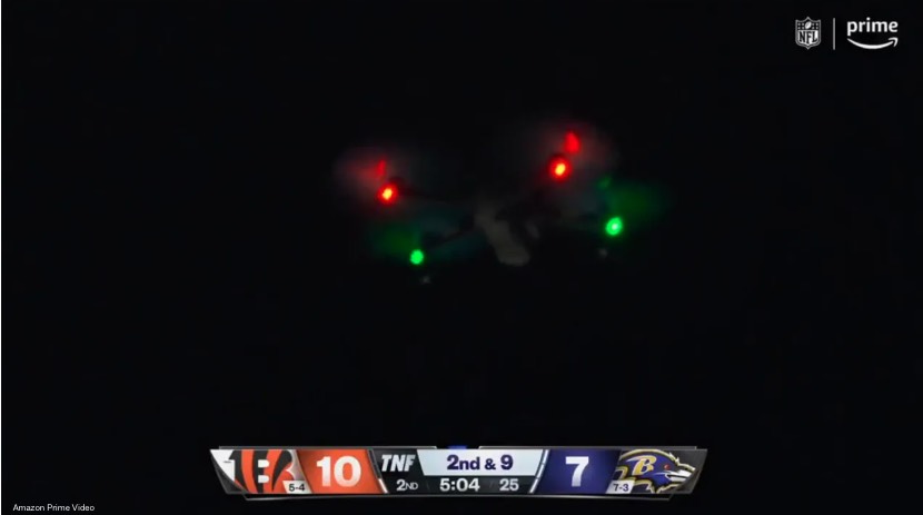 Drone Disrupts Ravens-Bengals Football Matchup