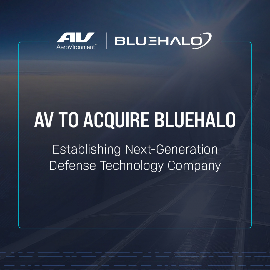 AeroVironment to Acquire BlueHalo for $4.1 Billion