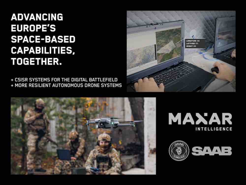 Maxar and Saab Join Strategic Partnership for Autonomous Drone Navigation Solutions